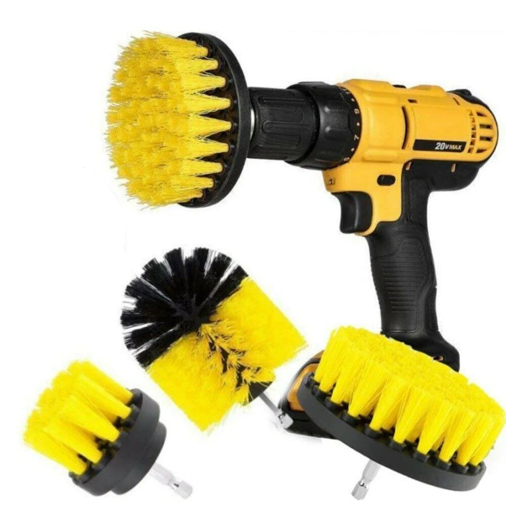 "Ultimate Drill Brush Set - Effortlessly Clean Car, Carpet, Tile, and Grout with Power Scrubber Attachments"